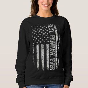 Sudadera Hombres Bandera Americana Pawpaw Mejor Padre De Pa