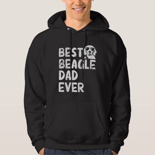 Sudadera Hombres Beagle Dad Mejor Beagle Dad Padres Perros (Anverso)
