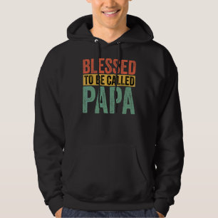 Sudadera Hombres Bendecidos De Ser Llamados Papa Promociona