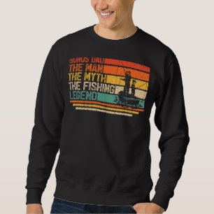 Sudadera Hombres Bono de Vintage Papá El Hombre Leyenda De