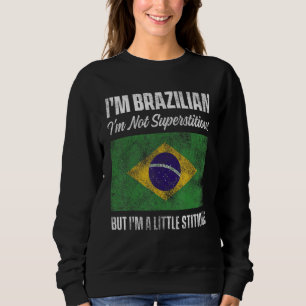 Sudadera Hombres Brasil Orgullosos Brasileños Raíces Brasil