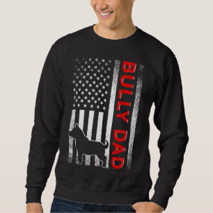 Sudadera Hombres Bully O Pitbull Dog Dad Vintage American F