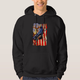 Sudadera Hombres Cazando Bandera De Cerveza Para Cazadores