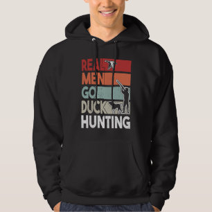 Sudadera Hombres cazando patos con perro de caza de patos  