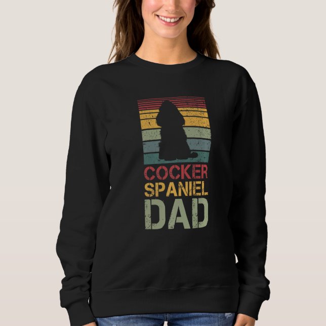 Sudadera Hombres Cocker Spaniel Dad Perros de la Vieja (Anverso)