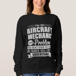 Sudadera Hombres con problemas de ingeniero de aviones mecá