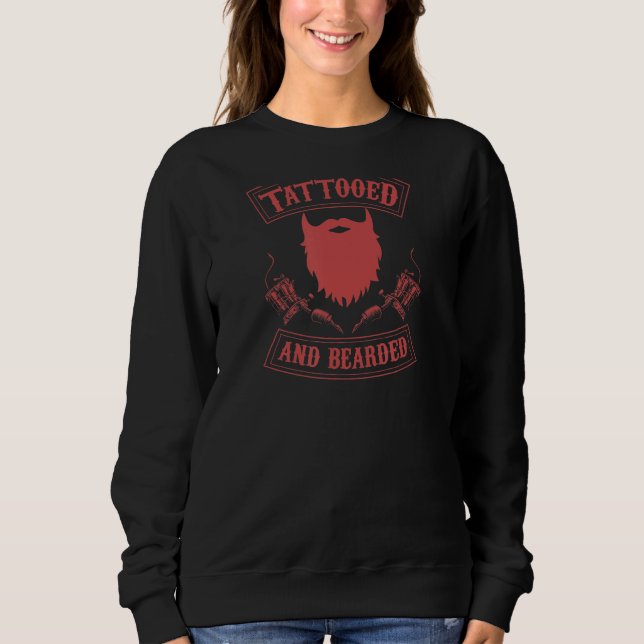 Sudadera Hombres Con Tatuaje Y Barba 1 (Anverso)