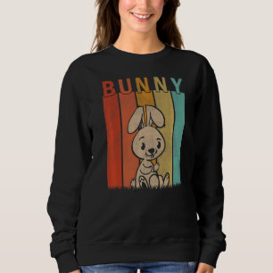 Sudadera Hombres conejitos mujeres niños lindos retro conej