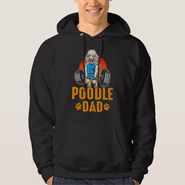 Sudadera Hombres Cute Poodle Dad Poodle Dog (Anverso)