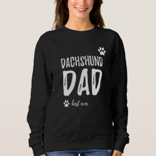 Sudadera Hombres Dachshund Dog Dad Mejor Idea
