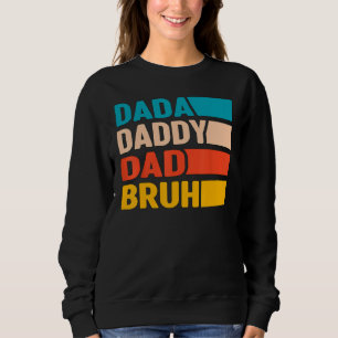 Sudadera Hombres Dada Papá Papá Bruh Día del Padre Vintage