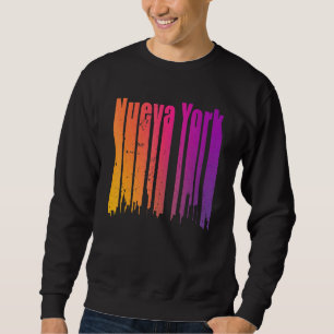 Sudadera Hombres de la ciudad española de Nueva York retro