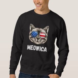 Sudadera Hombres De Meowica Mujeres Usa Bandera Estadounide