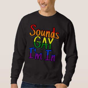 Sudadera Hombres de Orgullo Gay Mujeres Lgbt Arcoiris suena