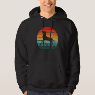 Sudadera Hombres de perros de época retro de Dachshund