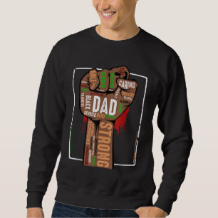 Sudadera Hombres de raza negra papá afroamericano Melanin O
