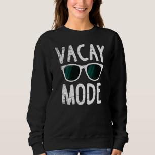 Sudadera Hombres de Vacaciones Familiares en Modo Vacay