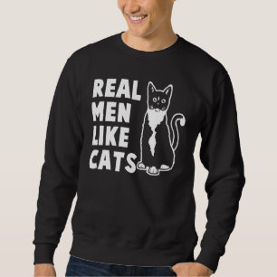 Sudadera Hombres de verdad como gatos