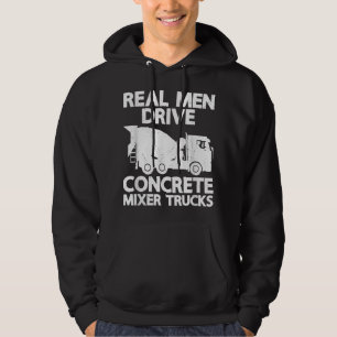 Sudadera Hombres de verdad conducen cemento mezclador de ho
