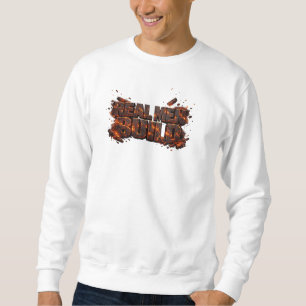 Sudadera Hombres de Verdad Construyen Fuego de Lava Carpint