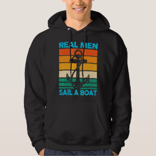 Sudadera Hombres De Verdad Navegan En Bote