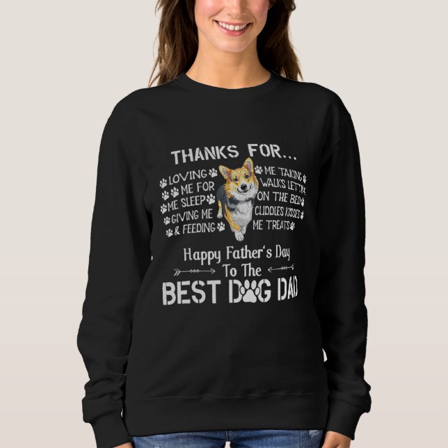 Sudadera Hombres Día del Padre Hombres Pembroke Welsh Corgi (Anverso)