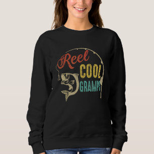 Sudadera Hombres divertidos Día de los Padres Vintage Reel 