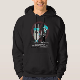 Sudadera Hombres divertidos eléctricos recuerdan a los niño