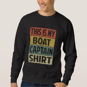 Sudadera Hombres divertidos Este es mi barco capitán Boa Oc