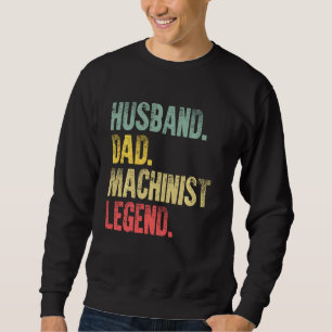 Sudadera Hombres divertidos Marido Vintage Papá Leyenda Mac