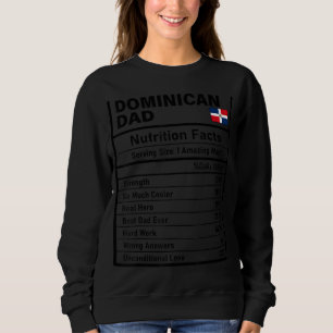 Sudadera Hombres Dominicanos Nutrición Hechos Día del Padre