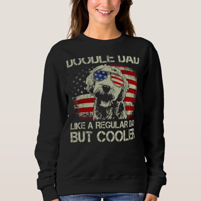 Sudadera Hombres Doodle Dad Goldendoodle Regular Dad Pero C (Anverso)