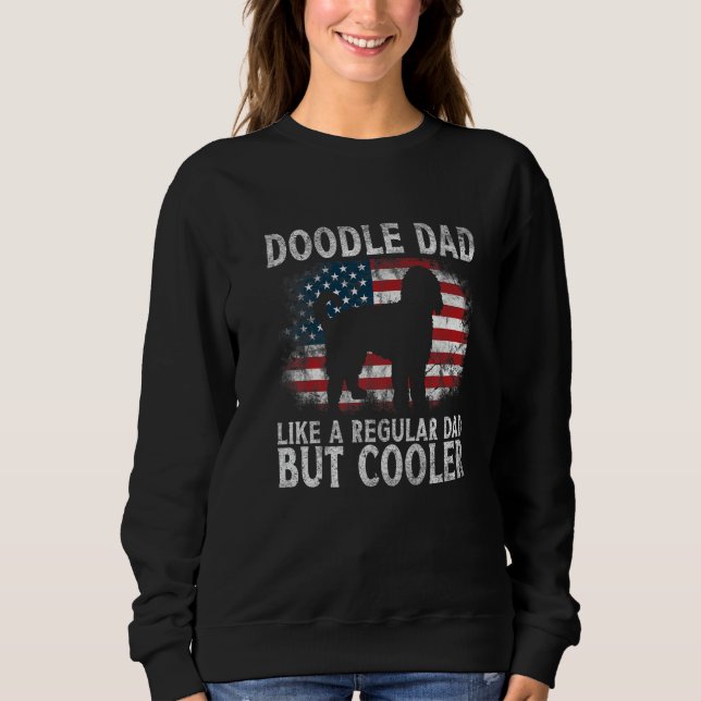 Sudadera Hombres Doodle Dad Goldendoodle Regular Dad Pero C (Anverso)