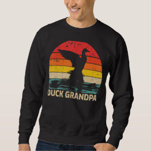 Sudadera Hombres Duck Vintage Retro Duck Da del abuelo