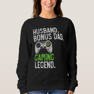 Sudadera Hombres Esposo Bono Papá Leyenda de Juego Gaming D