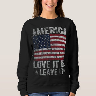 Sudadera Hombres Estados Unidos Lo Aman O Lo Dejan Patrióti