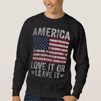Sudadera Hombres Estados Unidos Lo Aman O Lo Dejan Patrióti