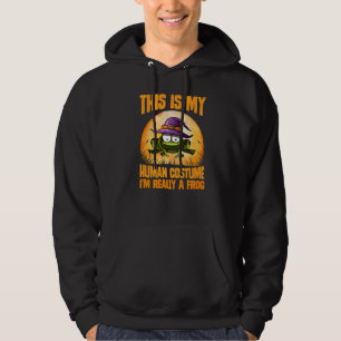 Sudadera Hombres Este es mi disfraz de humano Soy realmente