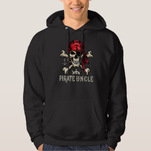 Sudadera Hombres estilo retro esqueleto esqueleto pirata tí