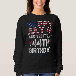 Sudadera Hombres felices 4 de julio y si es mi cumpleaños 4