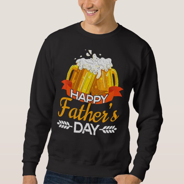 Sudadera Hombres Feliz Día Del Padre Bebiendo Papi (Anverso)