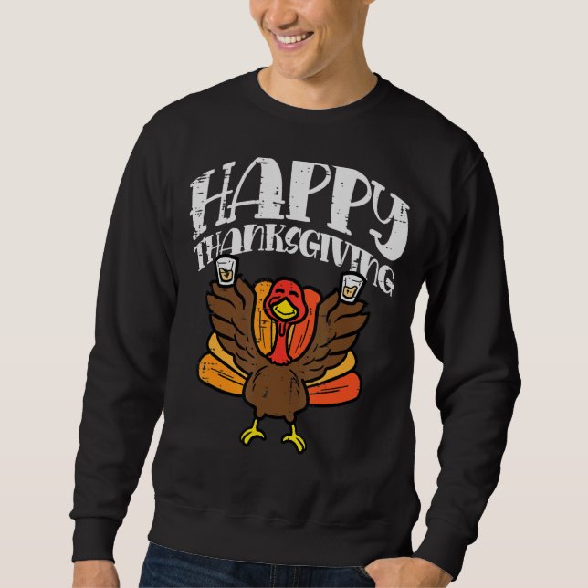 Sudadera Hombres Fiestas de Acción de Gracias del Día de Tu (Anverso)