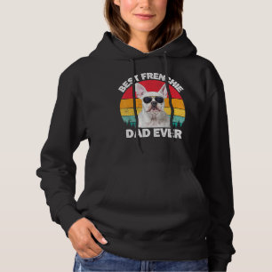 Sudadera Hombres Frenchie Dad Bulldog blanco francés para h