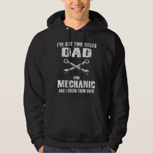 Sudadera Hombres Funny Dad Mechanage Garage Car Enthusiast