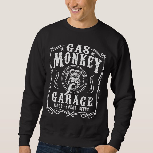 Sudadera Hombres Gas Oficial Mono Garaje Sangre Cerveza sud (Anverso)