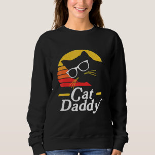 Sudadera Hombres Gato Papi Vintage Ochenta Estilo Gato Hips