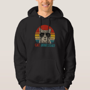 Sudadera Hombres Gato Vintage Bonus Papá Mejor Gato Ever Ga