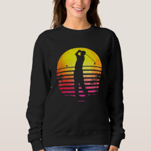 Sudadera Hombres Golf Padres Día Gracioso Estilo Retro Vint