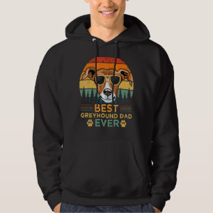 Sudadera Hombres Greyhound Dog Vintage Mejor Greyhound Dad