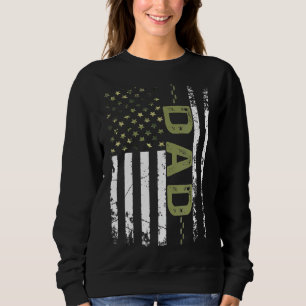 Sudadera Hombres Guay papá norteamericano patriota bandera 